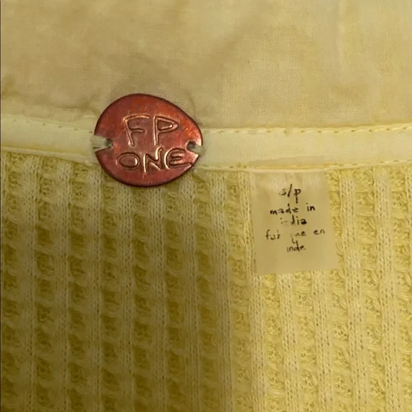 Free People FP One Scout Jacket; Yellow; Size Small - Picture 4 of 12